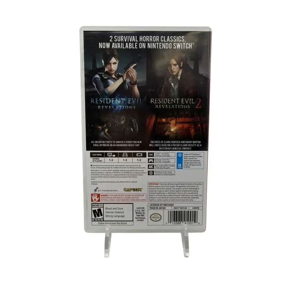 Resident Evil Revelations Collection Nintendo Switch Game Tested Working